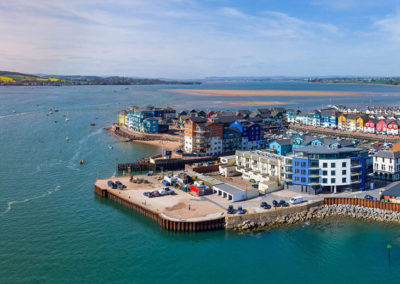 View of Exmouth Marina and the Exe Estuary