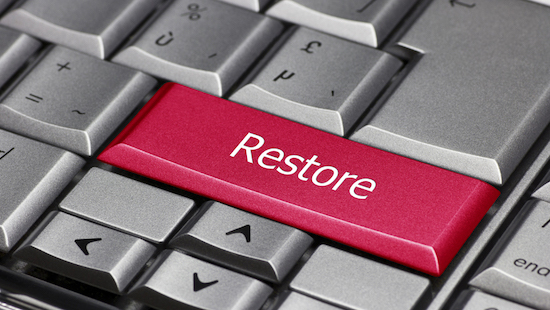 restore keyboard button