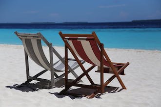 deckchairs on exmouth beach